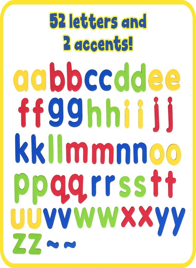 READY 2 LEARN Magnetic Alphabet - Lowercase - 52 Letters - Kids Foam Letter Magnets for the Classroom, Refrigerator or White Board - Large Magnets for Better Attraction - Image 2